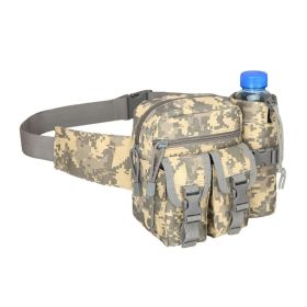 Hiking Cycling Outdoors Waterproof Wearproof Lightweight Waist Bag (Color: ACU camouflage, Type: Waist Bag)